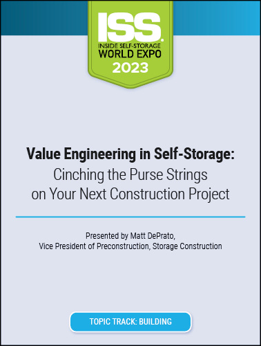 Value Engineering in Self-Storage: Cinching the Purse Strings on Your Next Construction Project